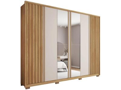 Guarda-roupa Casal com Espelho 6 Portas 6 Gavetas Caemmun Apollo