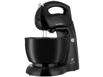 Batedeira Britânia Preta 500W 4 Velocidades 4,3L Pérola 550