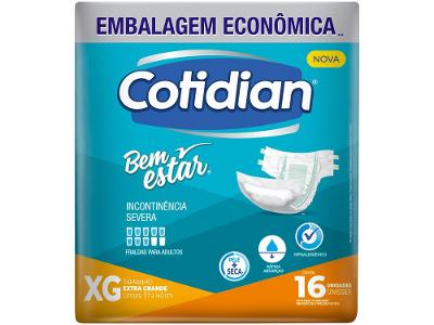 Fralda Geriátrica Cotidian Embalagem Econômica