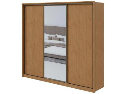 Guarda-roupa Casal com Espelho 3 Portas 6 Gavetas Caemmun Spazio