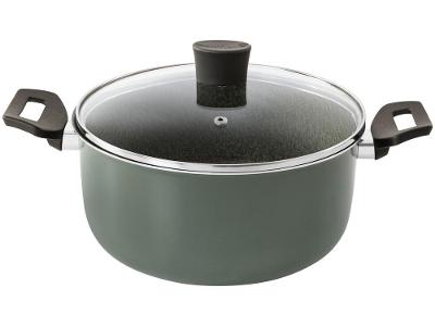 Caçarola Multiflon Antiaderente de Alumínio 22cm 3,9L Verde Ekó