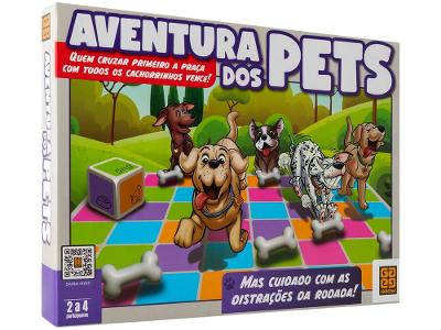 Jogo Aventura dos Pets Tabuleiro Grow