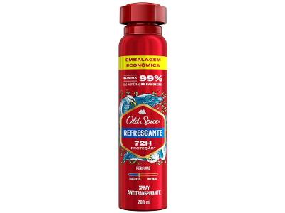 Desodorante Spray Antitranspirante Old Spice Refrescante Masculino 72 Horas 200ml