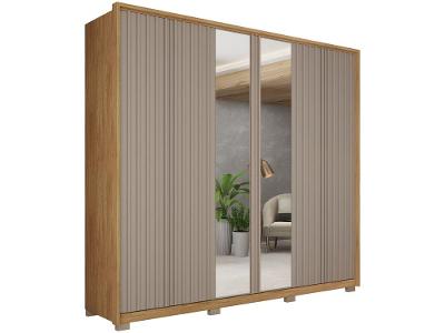 Guarda-roupa Casal 6 Portas 4 Gavetas Caemmun Decimus