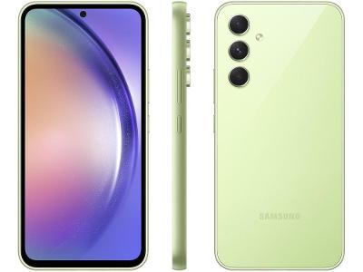 Smartphone Samsung Galaxy A54 128GB Verde Lima 5G Octa-Core 8GB RAM 6,4" Câm. Tripla + Selfie 32MP Dual Chip
