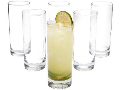 Jogo de Copos de Vidro 330ml de Vidro 6 Peças