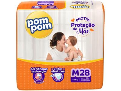Fralda Pom Pom Protek Proteção de Mãe Jumbo