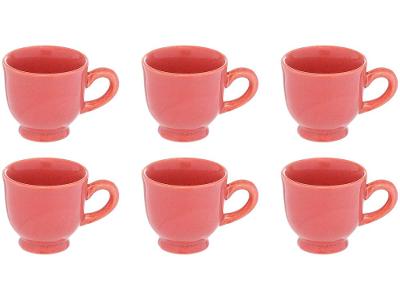 Jogo de Xícaras de Café 100ml Hauskraft Reactive Glaze 6 Peças