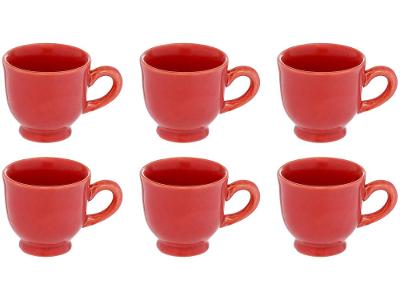 Jogo de Xícaras de Café 100ml Hauskraft Reactive Glaze 6 Peças