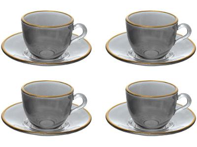 Jogo de Xícaras de Café 85ml Hauskraft Matte 4 Peças