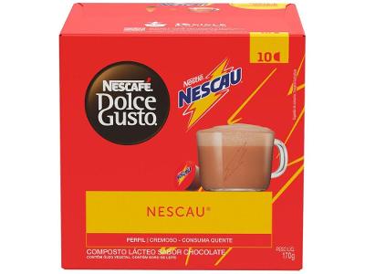 Cápsula Achocolatado Nescafé Dolce Gusto Sabor Nescau 10 Cápsulas