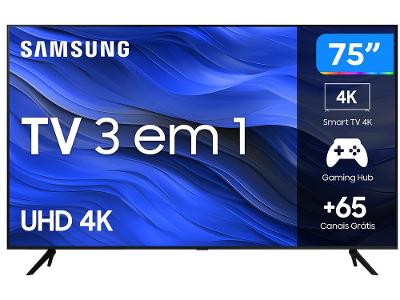 Smart TV 75” UHD 4K LED Samsung 75CU7700 