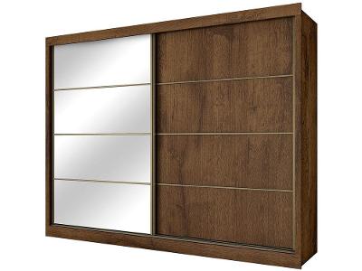 Guarda-roupa Casal MDF 2 Portas de Correr