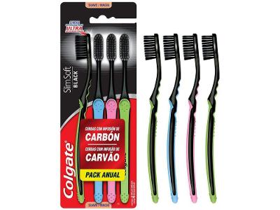 Escova de Dente Colgate Slimsoft Black