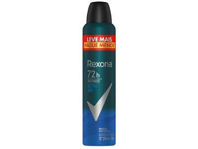 Desodorante Antitranspirante Aerossol Rexona Men Active Dry Masculino 72 Horas 250ml