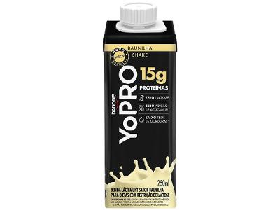 Bebida Láctea UHT com 15g de Proteínas Danone YoPRO Baunilha 250ml