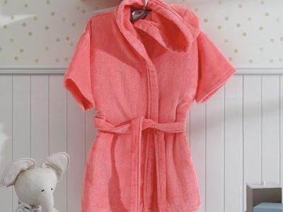 Roupão de Bebê Döhler Felpa Velour com Capuz - Rosa