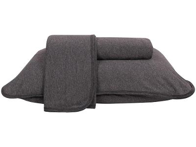 Jogo de Cama Queen Atlântica Mescla Urban Grafite 3 Peças