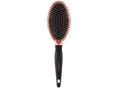 Escova de Cabelo Raquete Oval Lanossi Bronzer