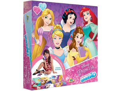 Quebra-cabeça 48 Peças Princesas Grandão Jak