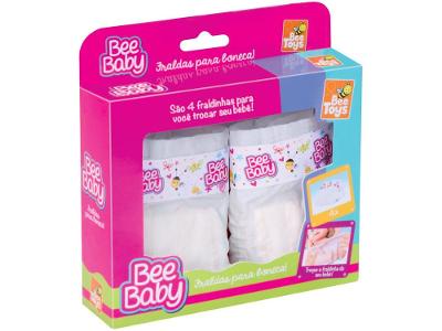 Fraldinhas Bee Baby para Boneca