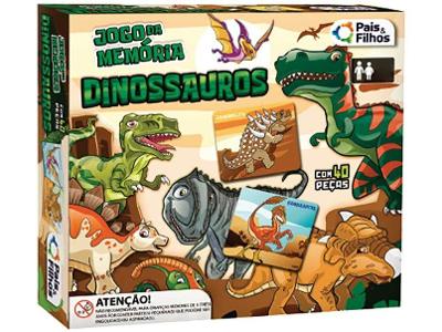 Jogo da Memória Dinossauros Pais e Filhos