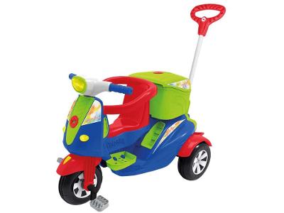 Triciclo Infantil Passeio e Pedal Moto Uno