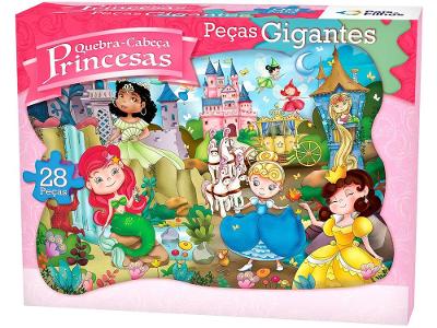 Quebra-cabeça 28 Peças Princesas