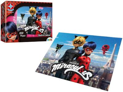 Quebra Cabeça Miraculous 100 Peças
