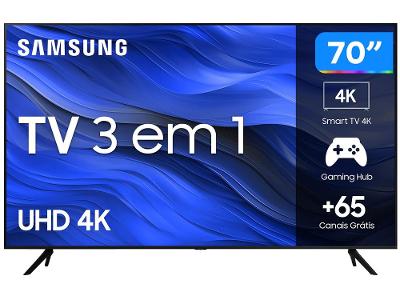 Smart TV 70” UHD 4K LED Samsung 70CU7700