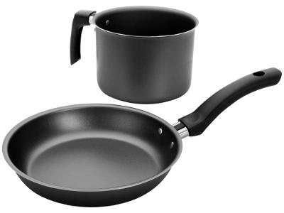Conjunto Frigideira e Fervedor Antiaderente