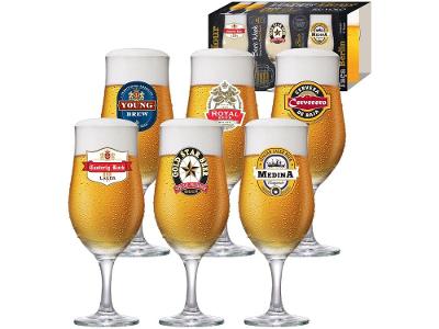 Jogo de Taças para Cerveja Vidro 330ml 6 Peças