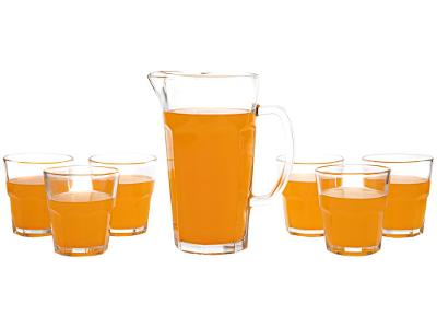 Conjunto de Jarra 1L e Copos 300ml de Vidro Haus