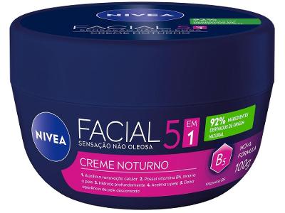 Creme Facial Noturno NIVEA Ultraleve 7 em 1 100g