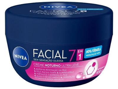 Creme Facial Noturno NIVEA Ultraleve 7 em 1 100g