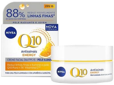 Creme Facial Antissinais Nivea Q10 Energy Dia FPS 15 50g