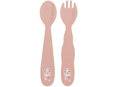Kit Talher Infantil Tramontina Coelho Le Petit Rosa 2 Peças