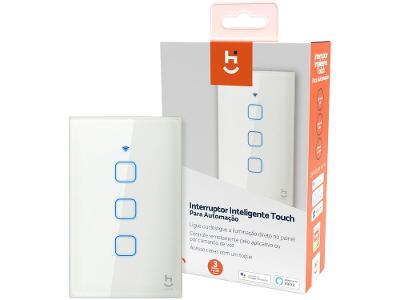 Interruptor Inteligente de Iluminação HIINT3C - Geonav sem Fio Wi-Fi compatível com Alexa