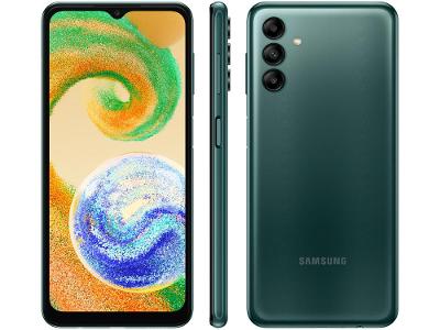 Smartphone Samsung Galaxy A04s 64GB Verde 4G Octa-Core 4GB RAM 6,5” Câm. Tripla + Selfie 5MP