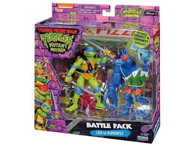 Boneco Tartarugas Ninja Caos Mutante Pack Bem vs
