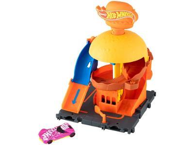 Pista Hot Wheels Lanchonete de Hambúrgueres