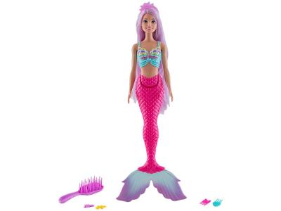 Boneca Barbie Fantasia Sereia Cabelo Longo