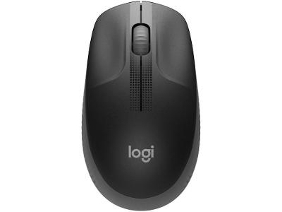 Mouse sem Fio Logitech Óptico 1000DPI 3 Botões M190 Cinza