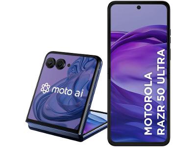 Smartphone Motorola Razr 50 Ultra 512GB Navy Blue 5G 12GB RAM 6,9" Câm. Dupla + Selfie 32MP Dual Chip