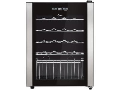 Adega Climatizada Midea 24 Garrafas com Painel Touch WBB241 com Compressor