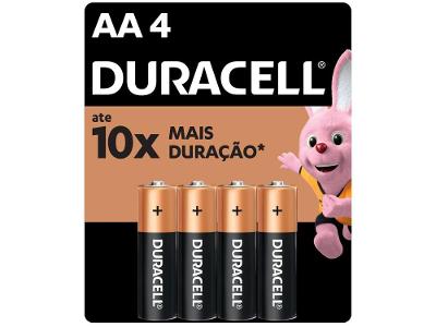 Pilha AA Pequena Alcalina 4 Unidades