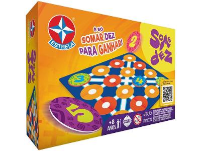 Jogo Some Dez Tabuleiro Brinquedos Estrela