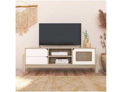 Rack para TV até 65" 2 Gavetas 1 Porta Artely Nature