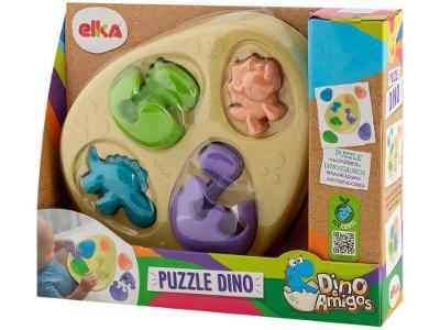 Brinquedo de Encaixar Dino Dino e Amigos Elka 
