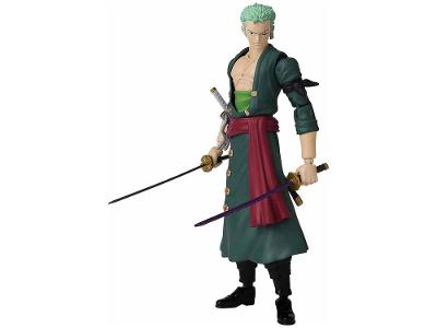 Boneco One Piece Roronoa Zoro 16cm com Acessórios